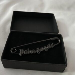 Palm Angels Black Jewelry Safety Pin